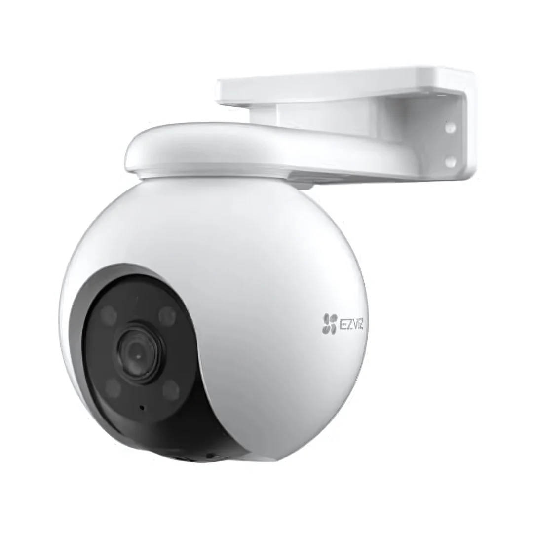 Cámara de Vigilancia Exterior EZVIZ H8 Pro 360° 2K con IA, Detección de Personas y Vehículos, Visión Nocturna a Color, Sirena Antintrusos, Resistente al Agua, Wifi, Audio Bidireccional
