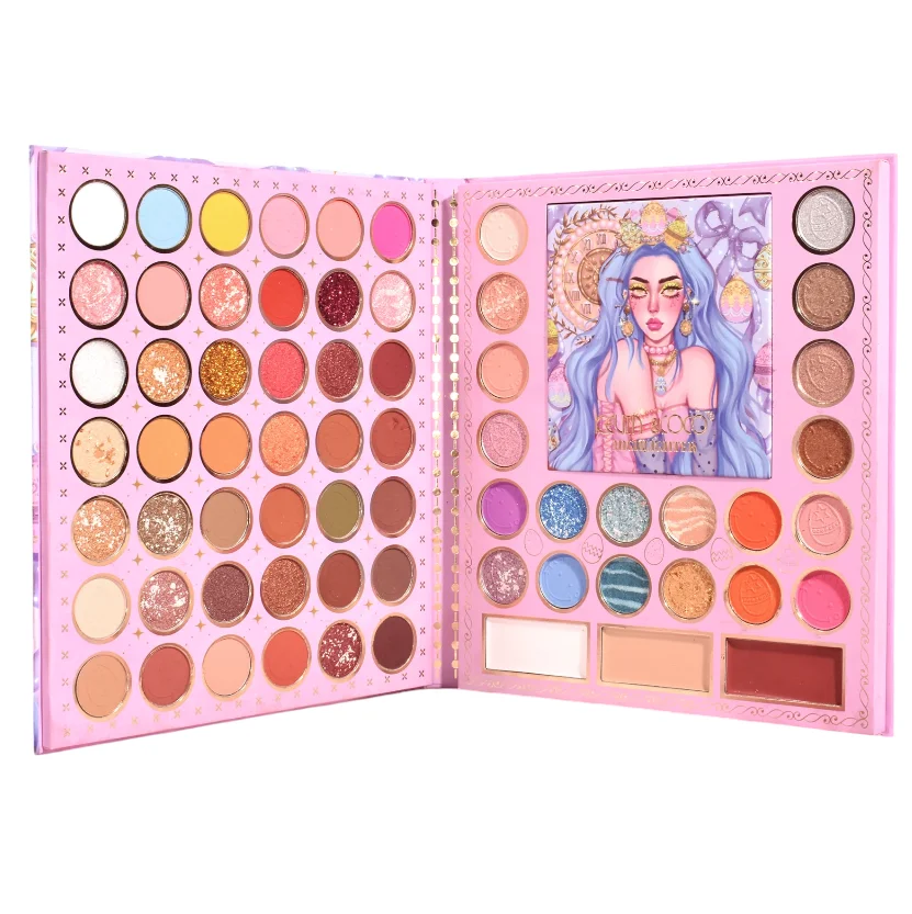 KEVIN & COCO Celestial Dreams 69 colors palette of eyeshadows and Illuminators