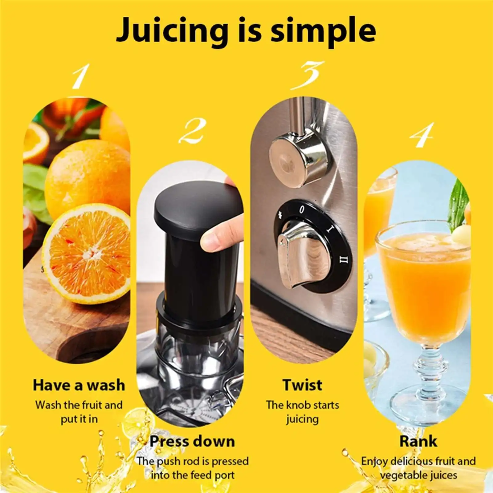 Juicer machine 400w juicer met 3-inch grote mond voor fern vruchten in groenten sap centrifuge met 2 snelheid gemakkelirk schoon te maken,1.5l
