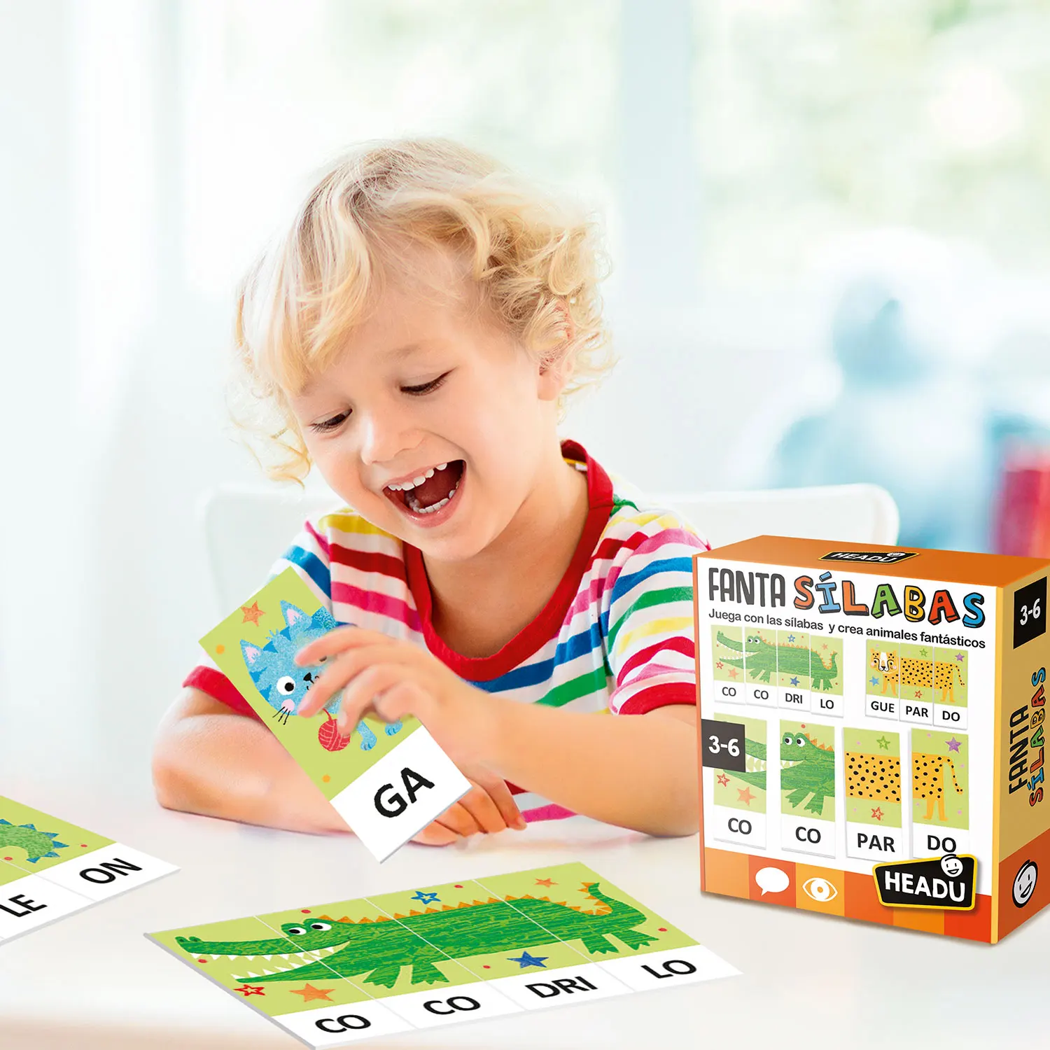 Headu - fantasilabas |   Educational games for children 4 years or older |    Board games children 4 years to 7 |   Learn to read |   Children's games |   Child gift 4 years or older