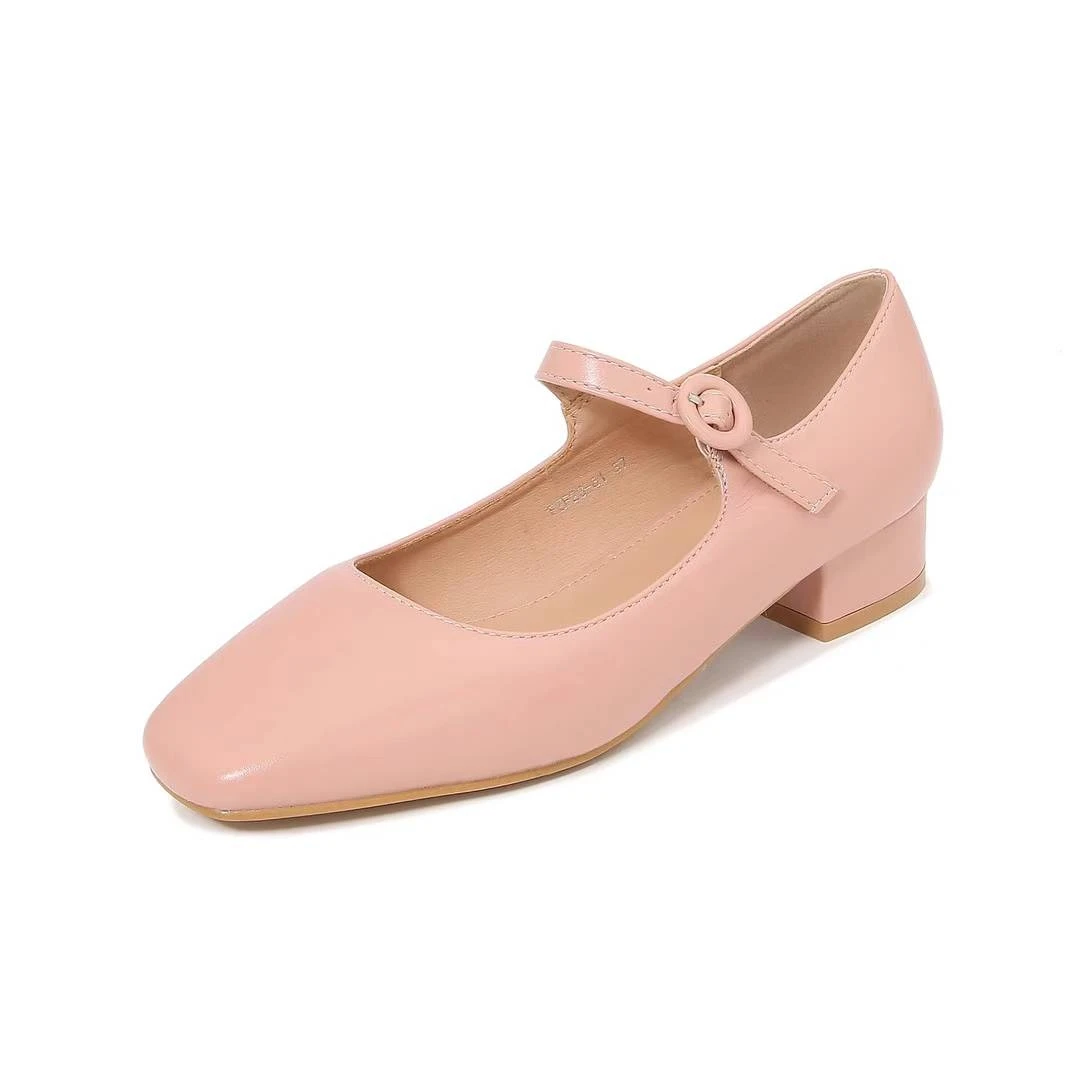 Eva Zorteon – Mary Jane. Merceritas con tacón bajo estilo Mary Jane. Marca HD SHOES.