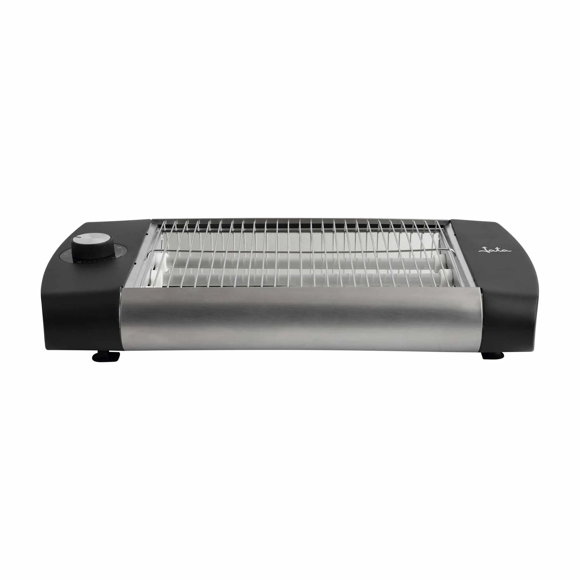 JATA JETT1588-Horizontal bread toaster with 3 quartz bars. 600 W. With timer. Large roasting surface (23x20 cm)