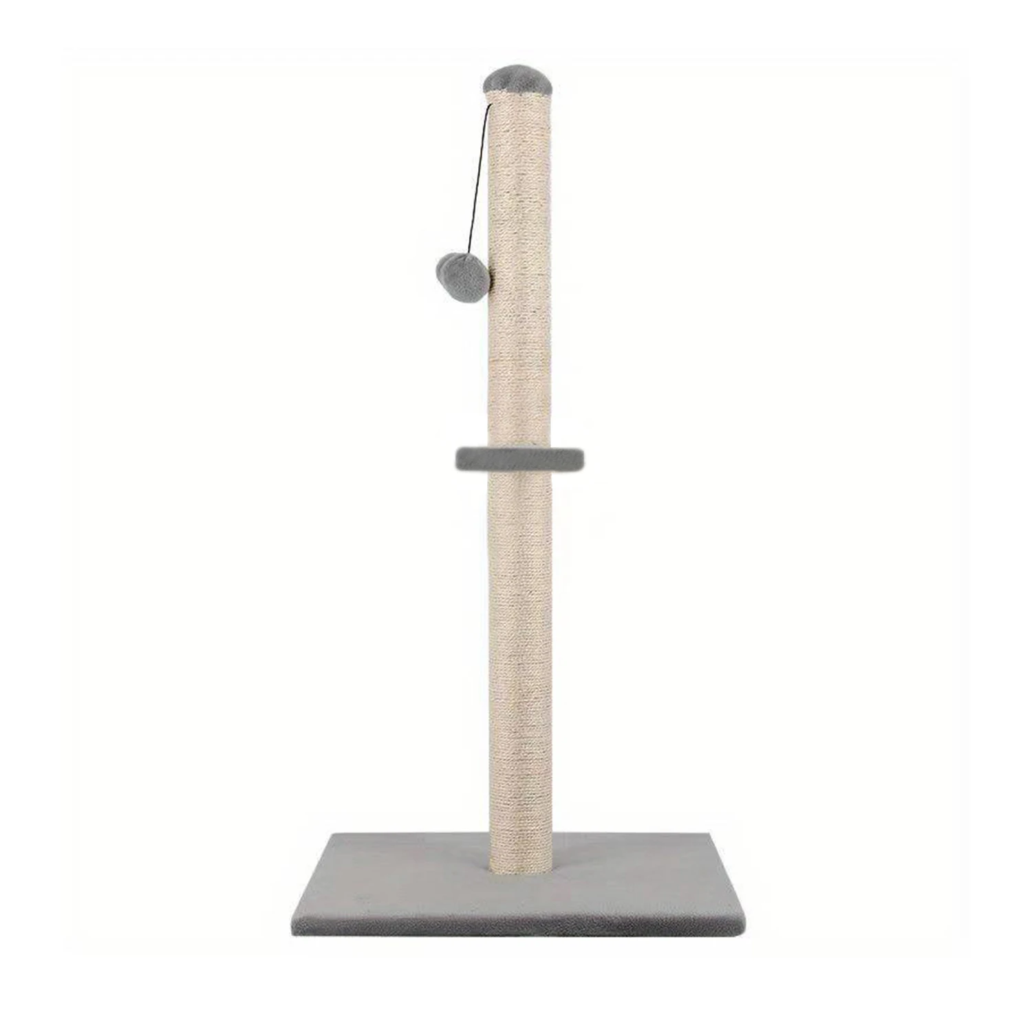 GREATOOL Árbol Rascador para Gatos de Sisal Natural, Árbol Rascador de Poste Alto, Fácil Montaje y