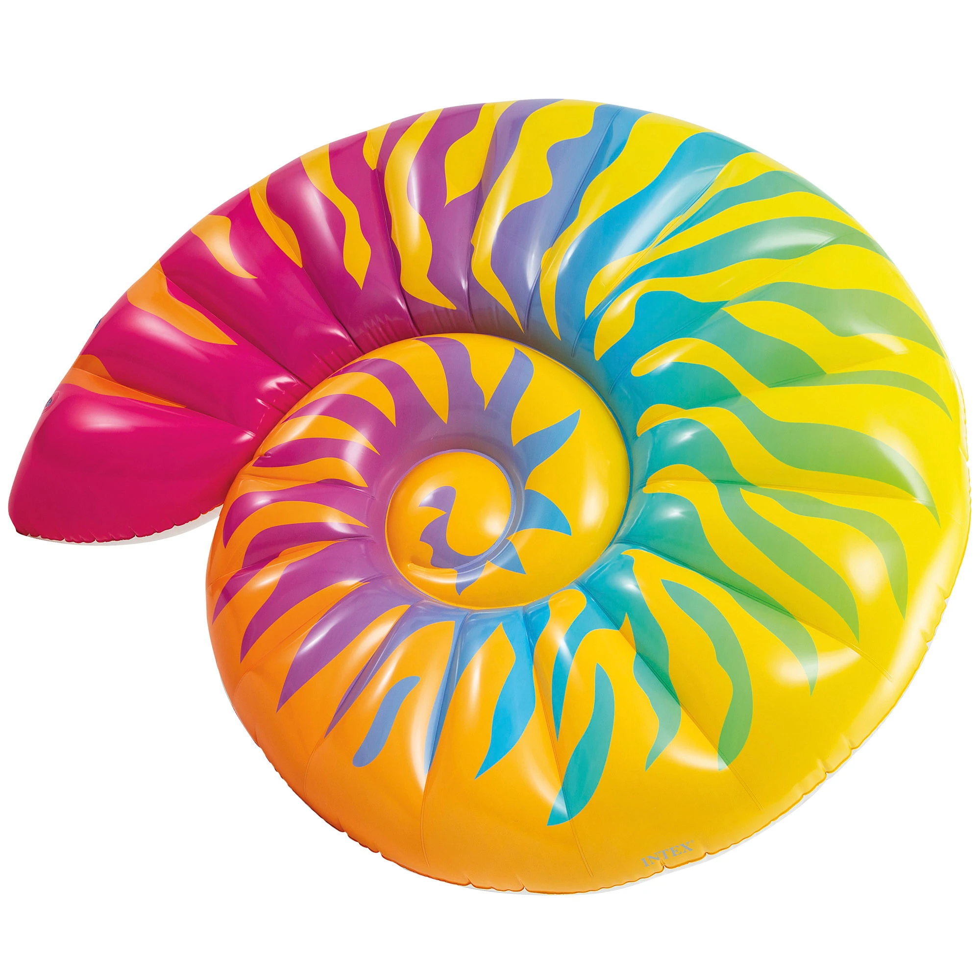 Colchoneta caracola multicolor INTEX 157x127x25 cm