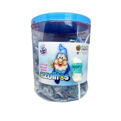 Sugar magic - smurf flavored stick candies - 100 gluten free units