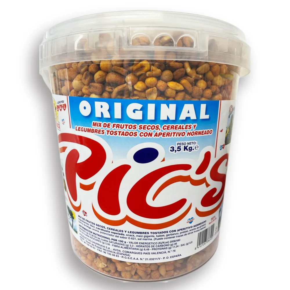 Churruca Pic´s mix de frutos secos original bote 3.5 kgs.