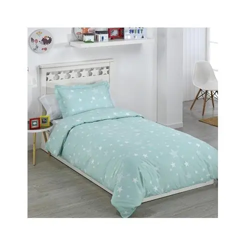 Funda Nórdica para Cama Infantil, Cama 90 y Cama 105 Modelo Estrellas Stars de Sibiles con Cierre de