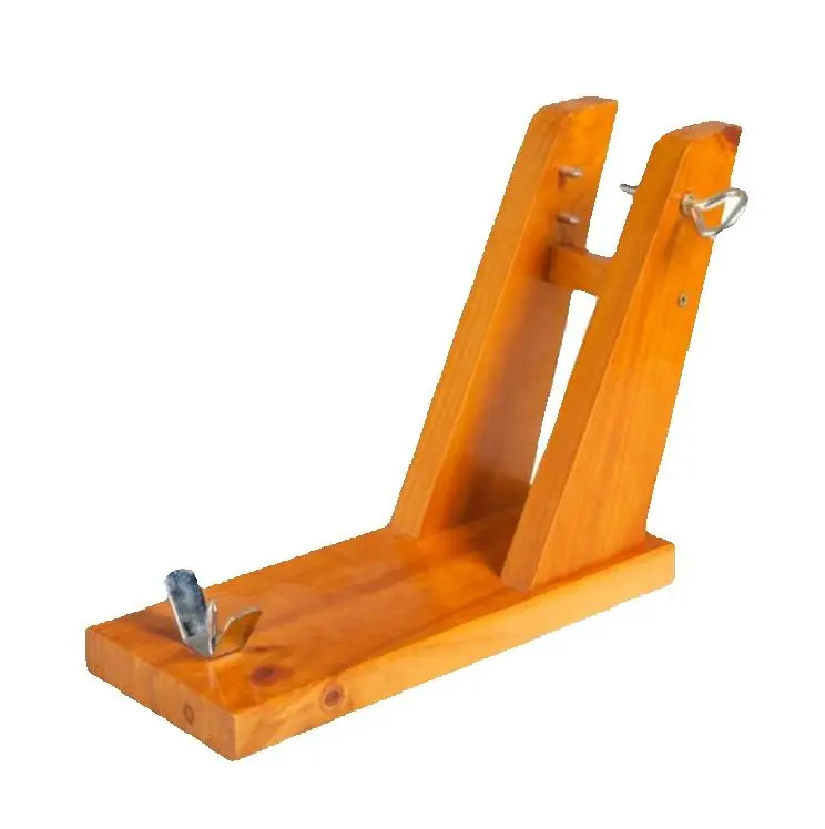 Soporte De Jamón Jamonero Scala Estante Para Cortar Jamón De Madera Con Almohadillas Antideslizantes, Tabla De Madera Estable Y Resistente