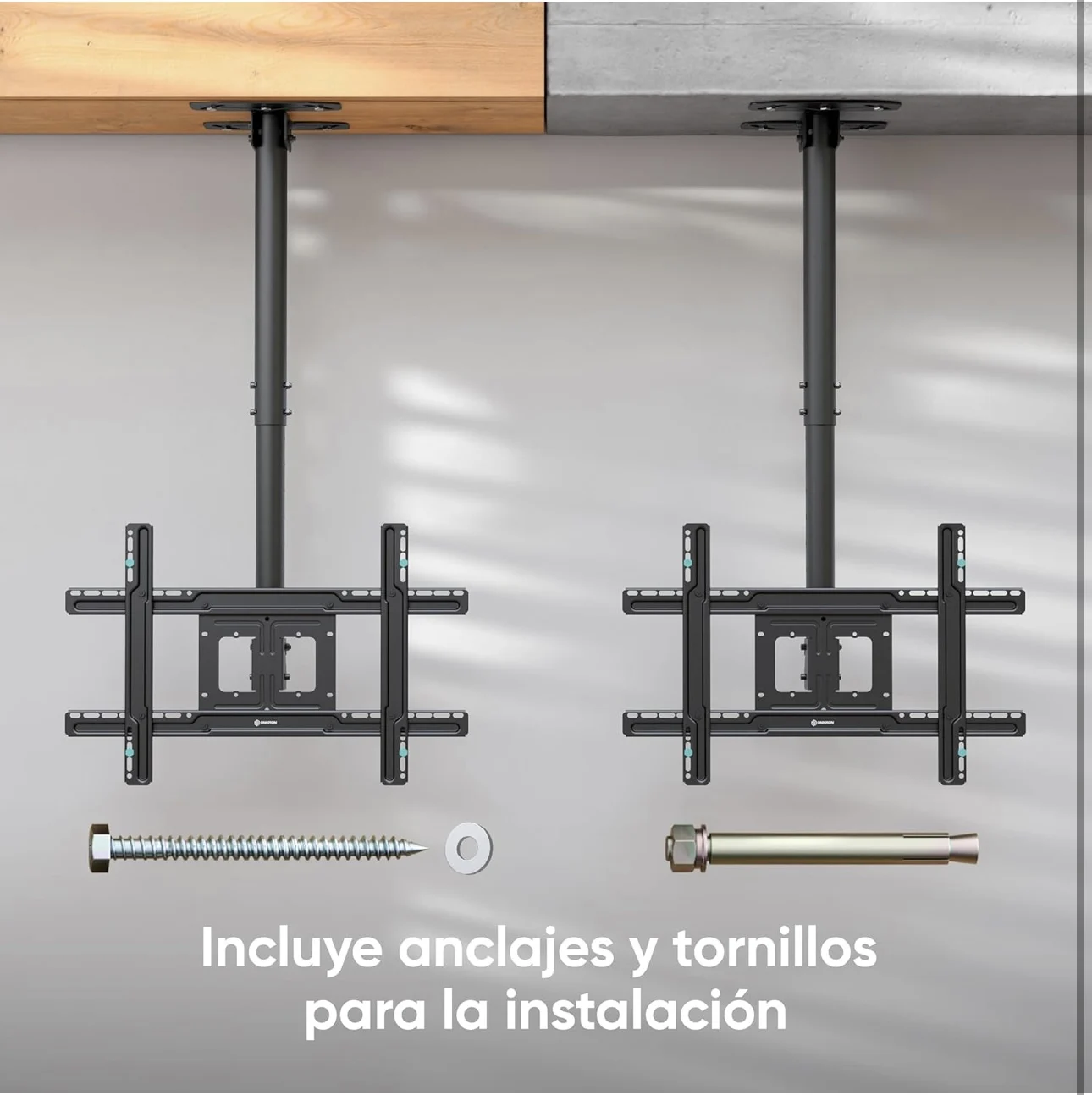 Universal ceiling mount for 32'' to 75'' tv with height and tilt adjustment