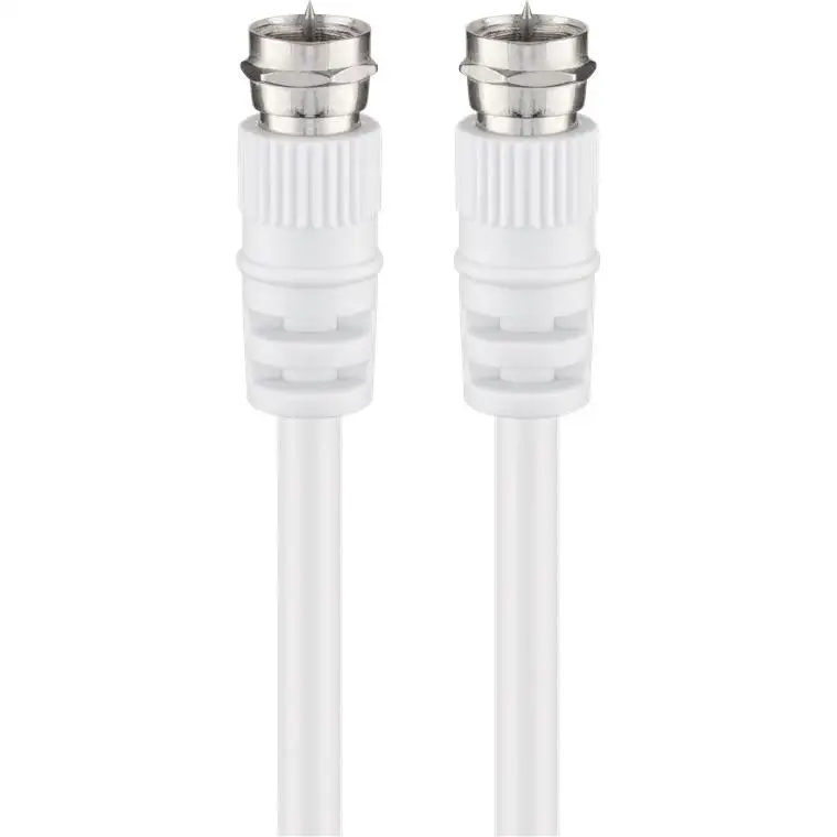 Mercodan RG59, 5m - Cable coaxial (5m, RG59, RG59, 5 m, Hembra/Hembra, Blanco, 1 Pieza(s))