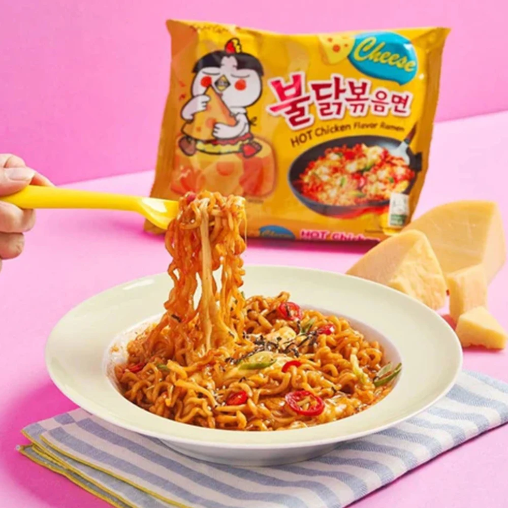 Samyang cheese buldak ramen hot chicken favor korean ramen 140g x 5