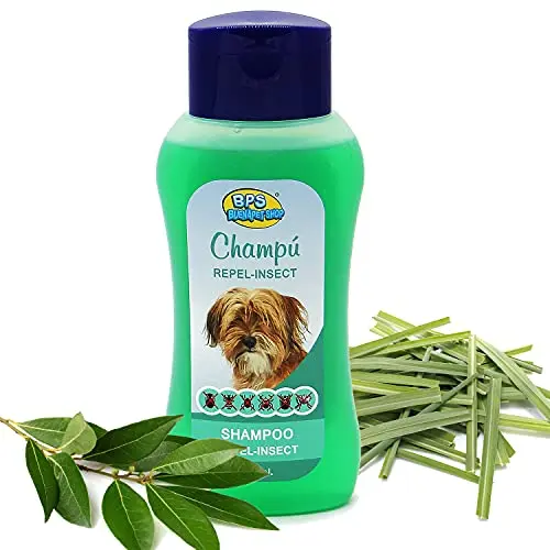 Champú Repel-Insect Shampoo para Perro Animales Domésticos Seguro y Natural Diseño de Repelente de Insectos 250 ml BPS-4282