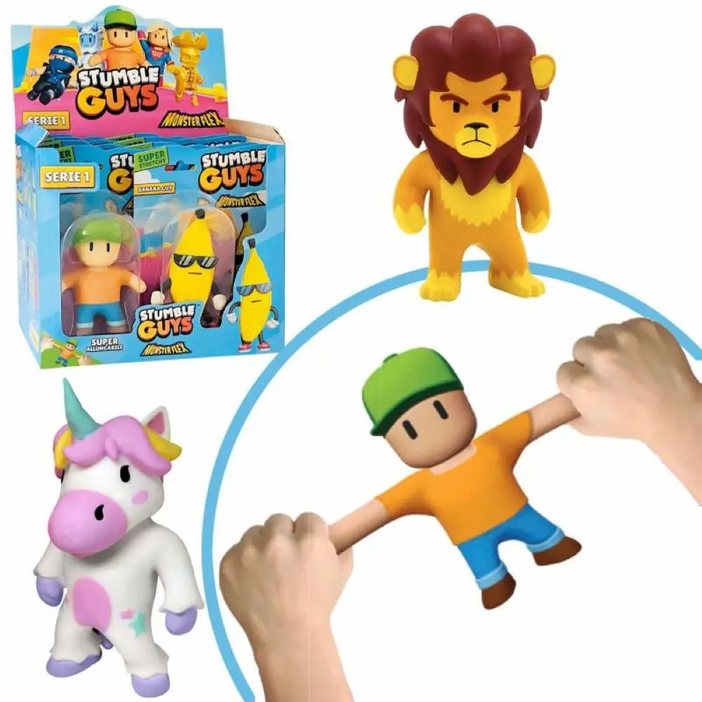 STUMBLE GUYS : Capt Goldheart - Monster Flex-Super stretch from Stumble Guys! -Extendable and elastic figure-Original gift-recommended age over 3 years old