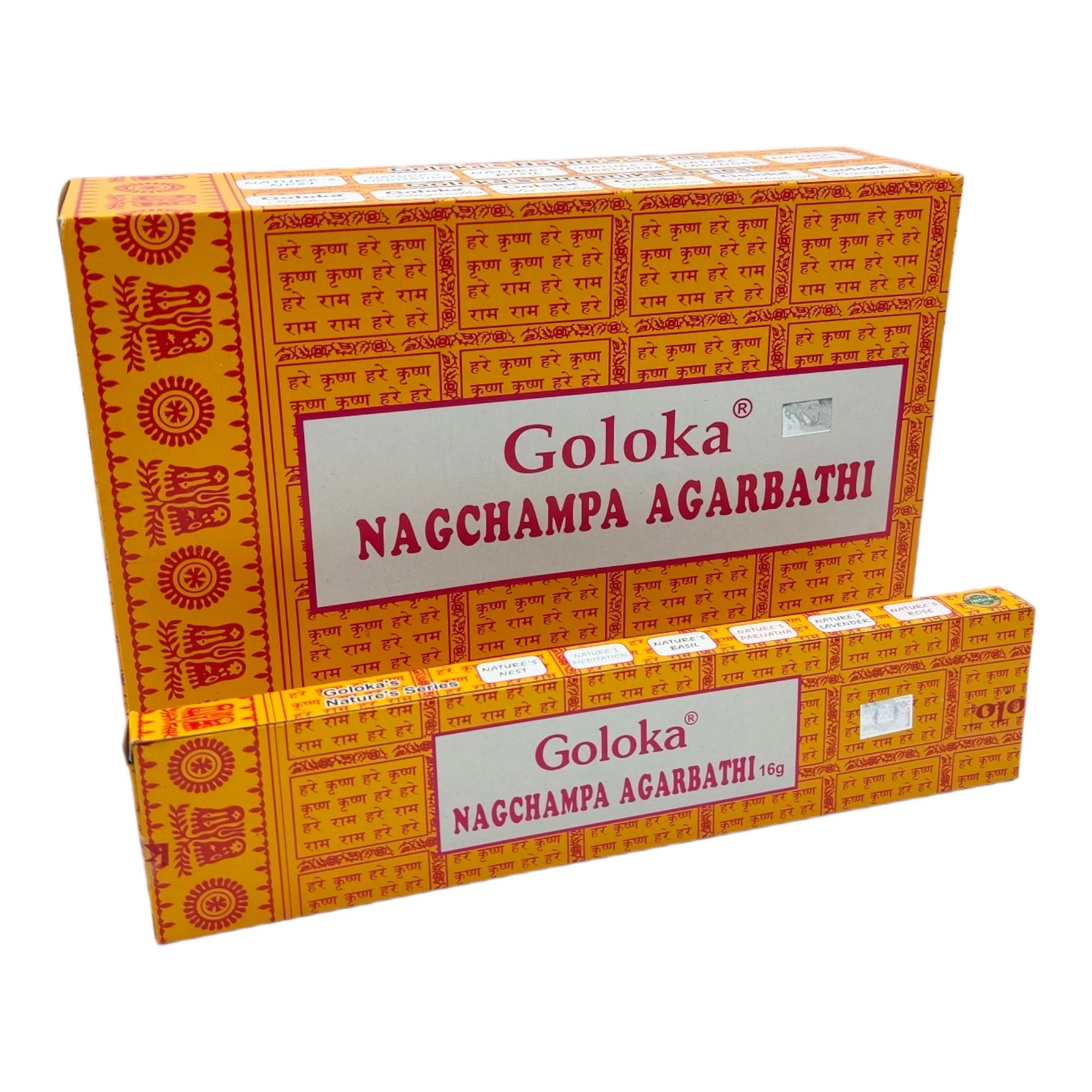 Goloka Incienso Nag Champa Varillas Única Mezcla Hierbas Raras Flores Miel Resina Aceites