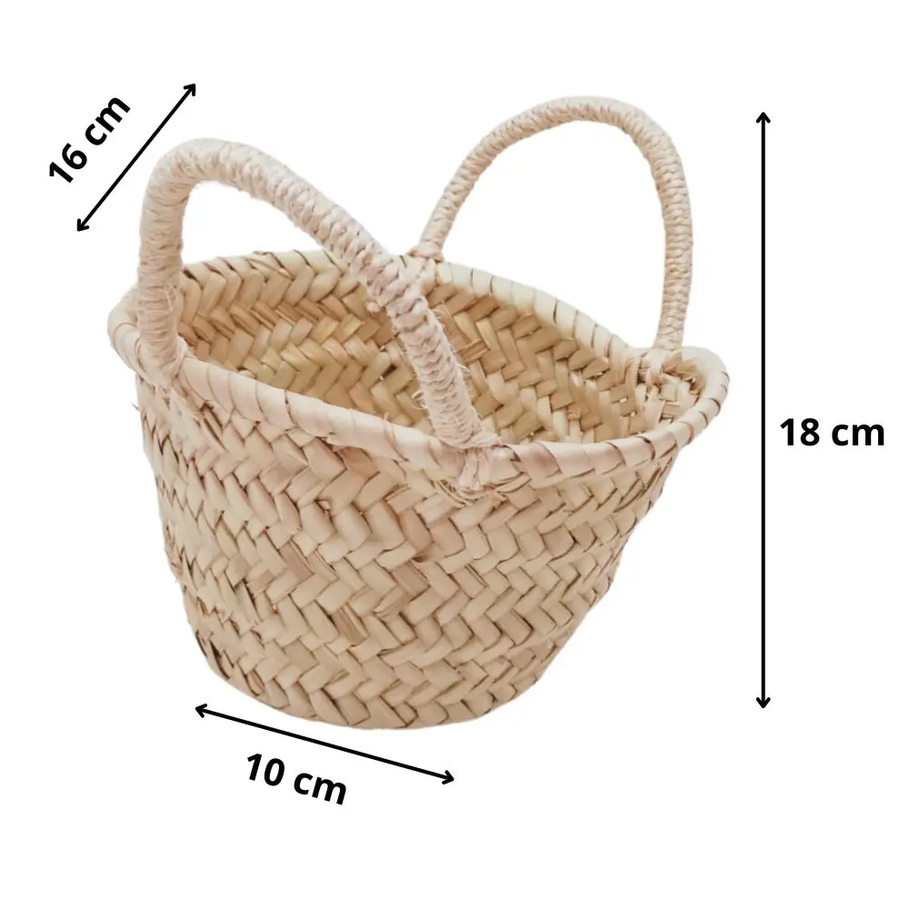 Pack 1,2,8 and 10 Mini Capazitos baskets perfect for wedding and communion measures 16 cm wide x 18 cm high x 10 cm Base