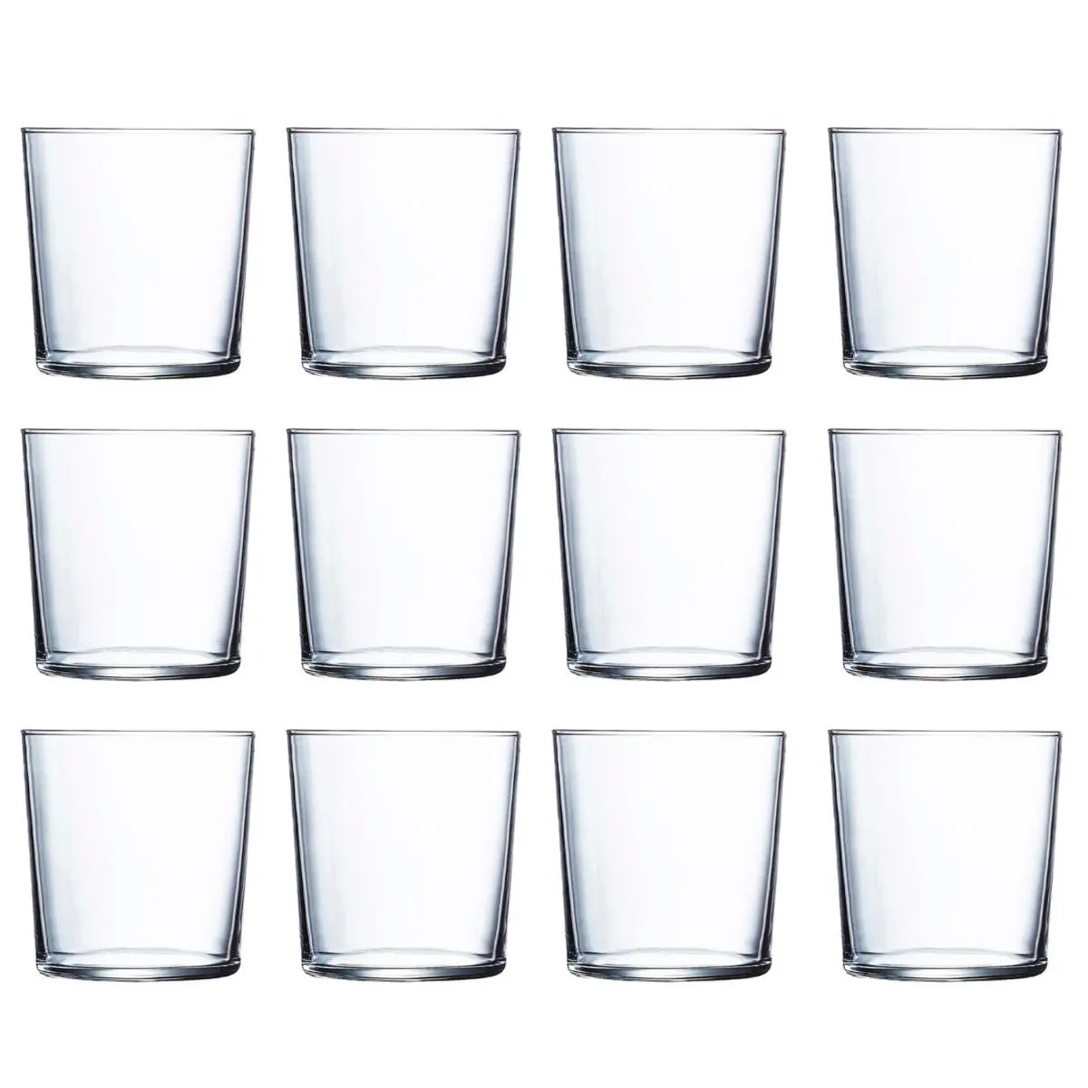 Luminarc pinta 3 set of 4 tall glass glasses 36cl transparent gloss made in france recyclable