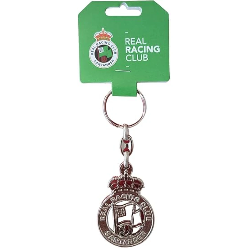 Metal keychain racing de santander openwork shield 82884