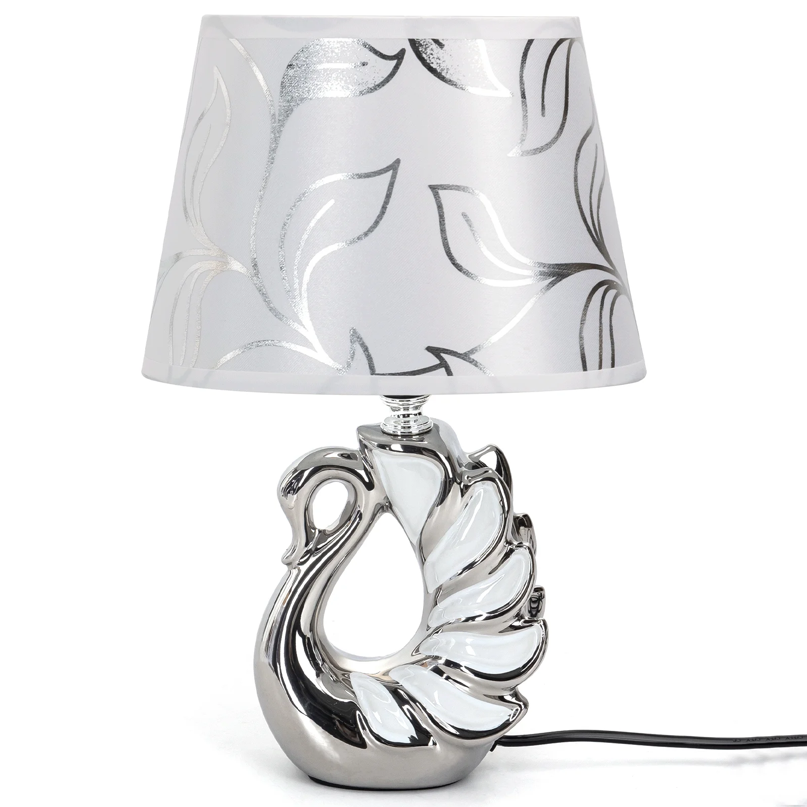 Lámpara de Mesa Aigostar Vintage, Cerámica y Tela, E14 🛋️ - H310mm