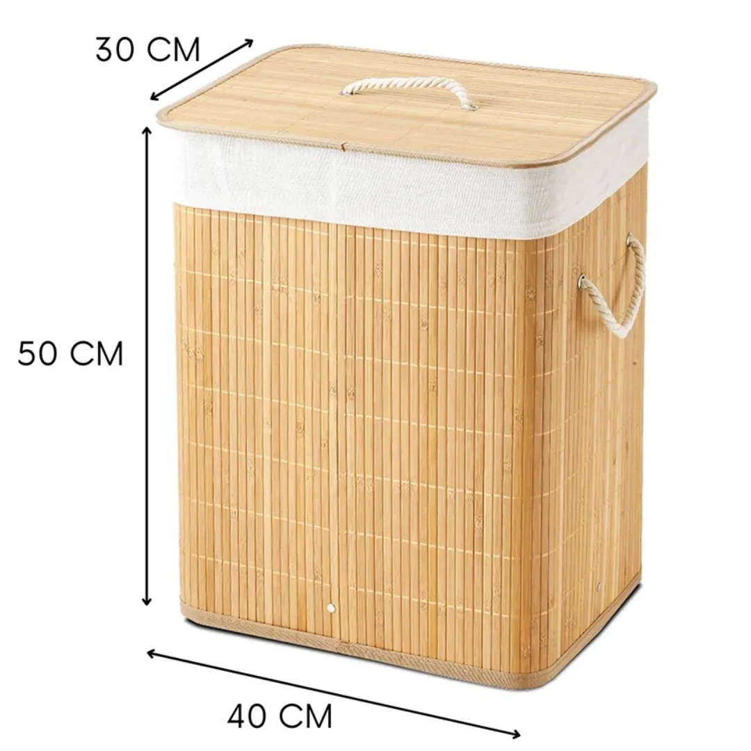 Nakloe-dirty clothes basket-bamboo laundry basket-dirty clothes basket with lid-bamboo dirty clothes basket