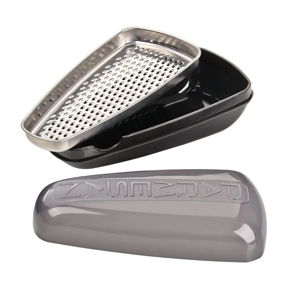 Fackelmann Rallador Queso con Contenedor 19x9,5x7cm., con parte funcional en acero inoxidable