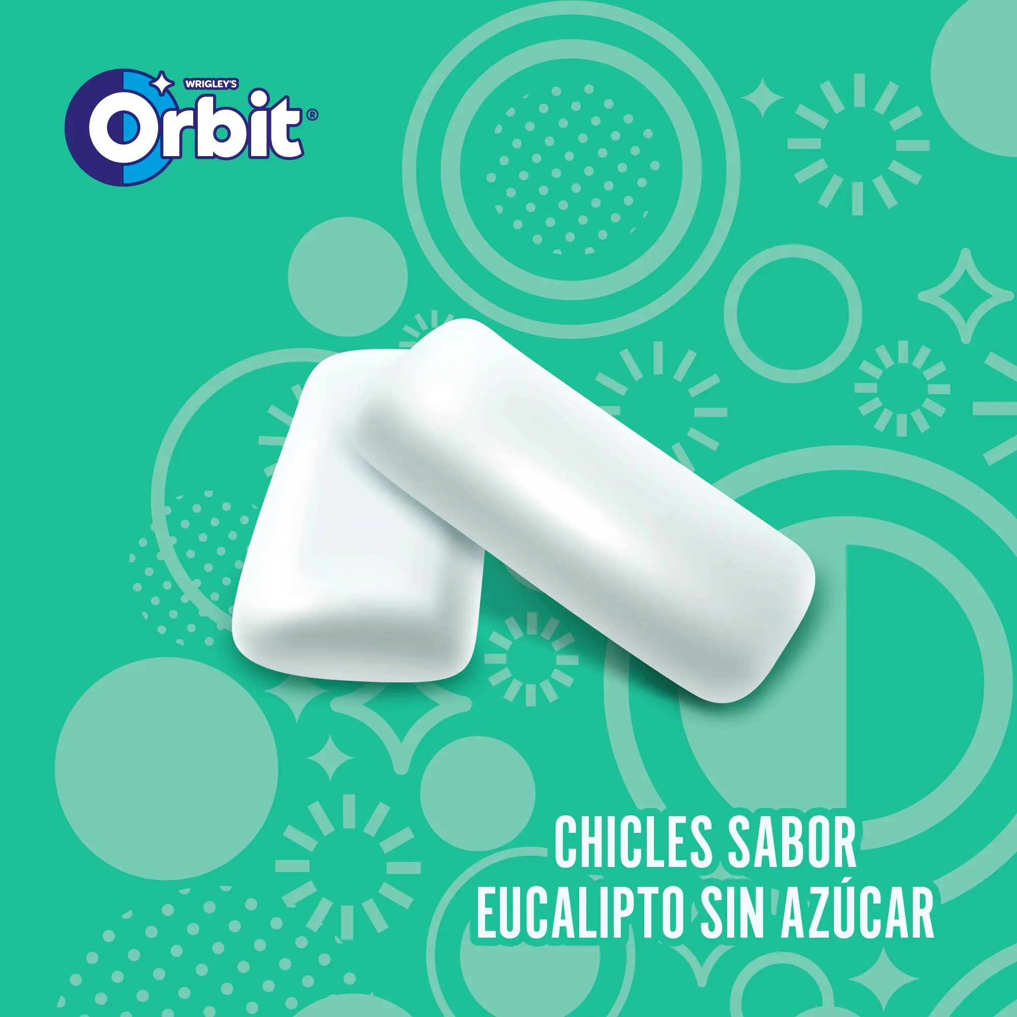 Orbit eucalyptus sugar-free gum bottles in dragees, 6 x 46 units #3