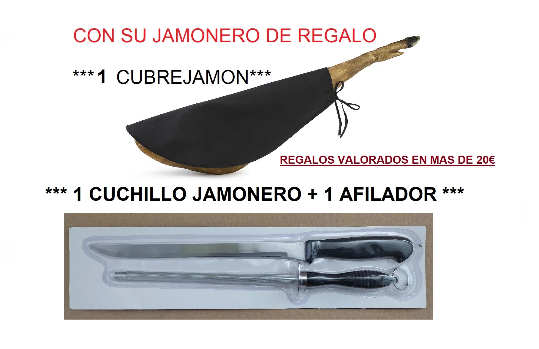 Ham Holder with Acorn Shaped Base, Rotating 360º Design, Includes Cover, Knife, and Sharpener - Premium Kitchen Tool, Made in Spain.