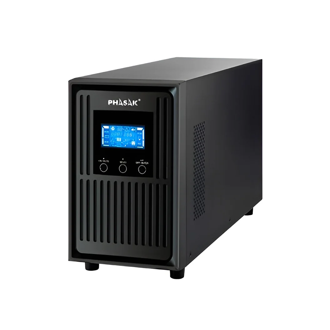 Phasak PH 9220 - Sistema de alimentación ininterrumpida (2000 VA, LCD, USB, RJ45, RS-232, SNMP OPC)