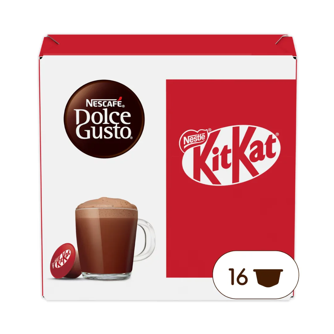 Nescafé dolce gusto chocolate kitkat, pack of 3 x 16 capsules - 48 kitkat capsules, waffle and cocoa flavor - qumir #2