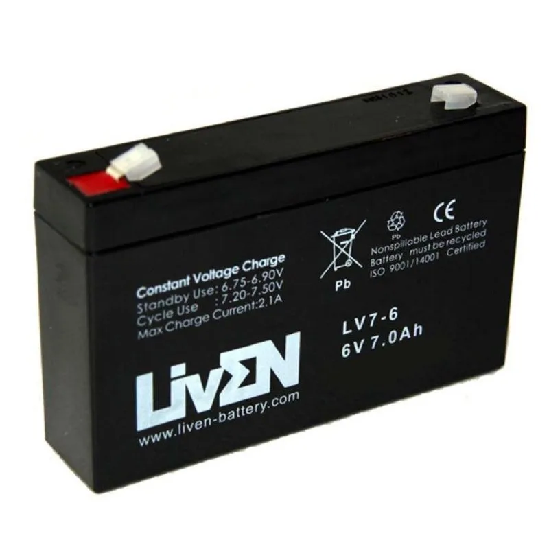 LIVEN lead battery LV7-6 6V 7Ah