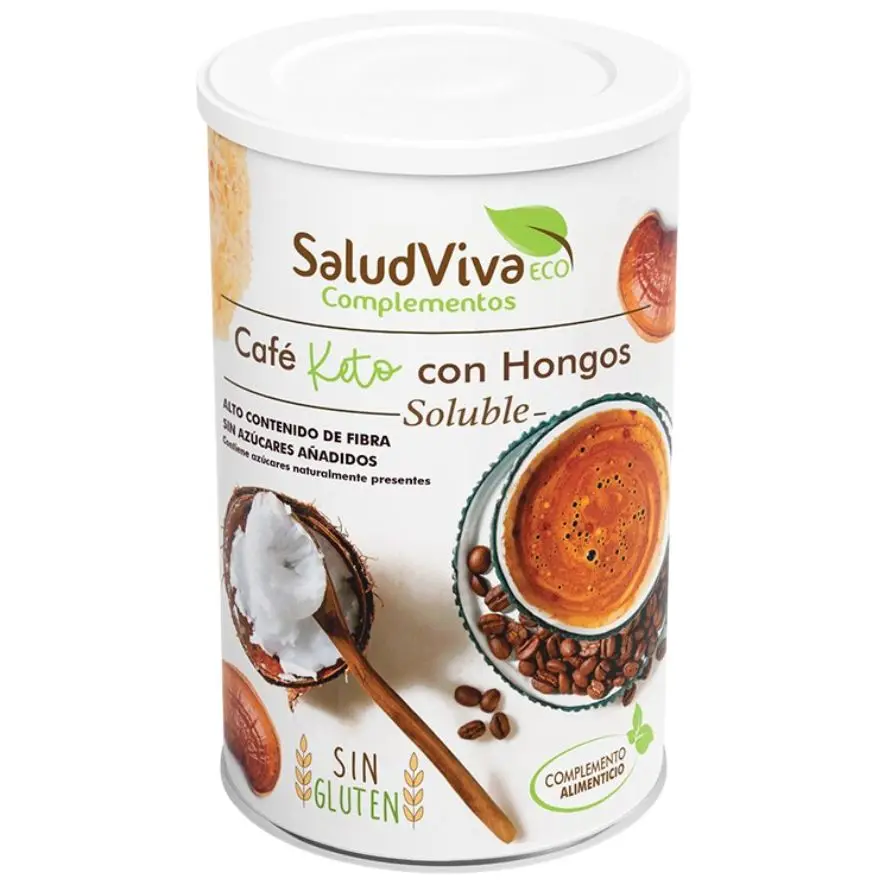 Cafe Soluble Keto Con Hongos Eco 150gr Salud Viva