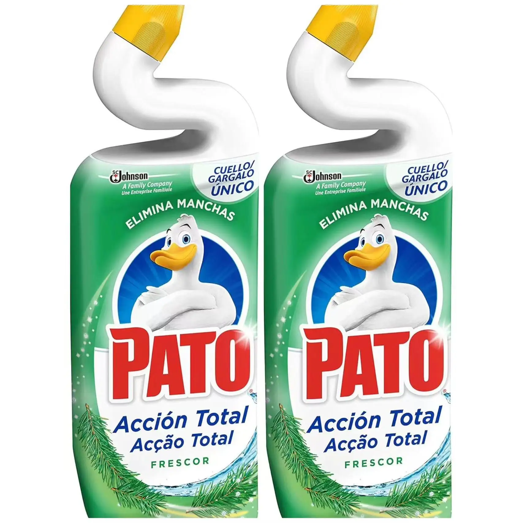 Pato  WC Frescor total- Limpiador Quitamanchas para Inodoro  2 Unidades*750 ml