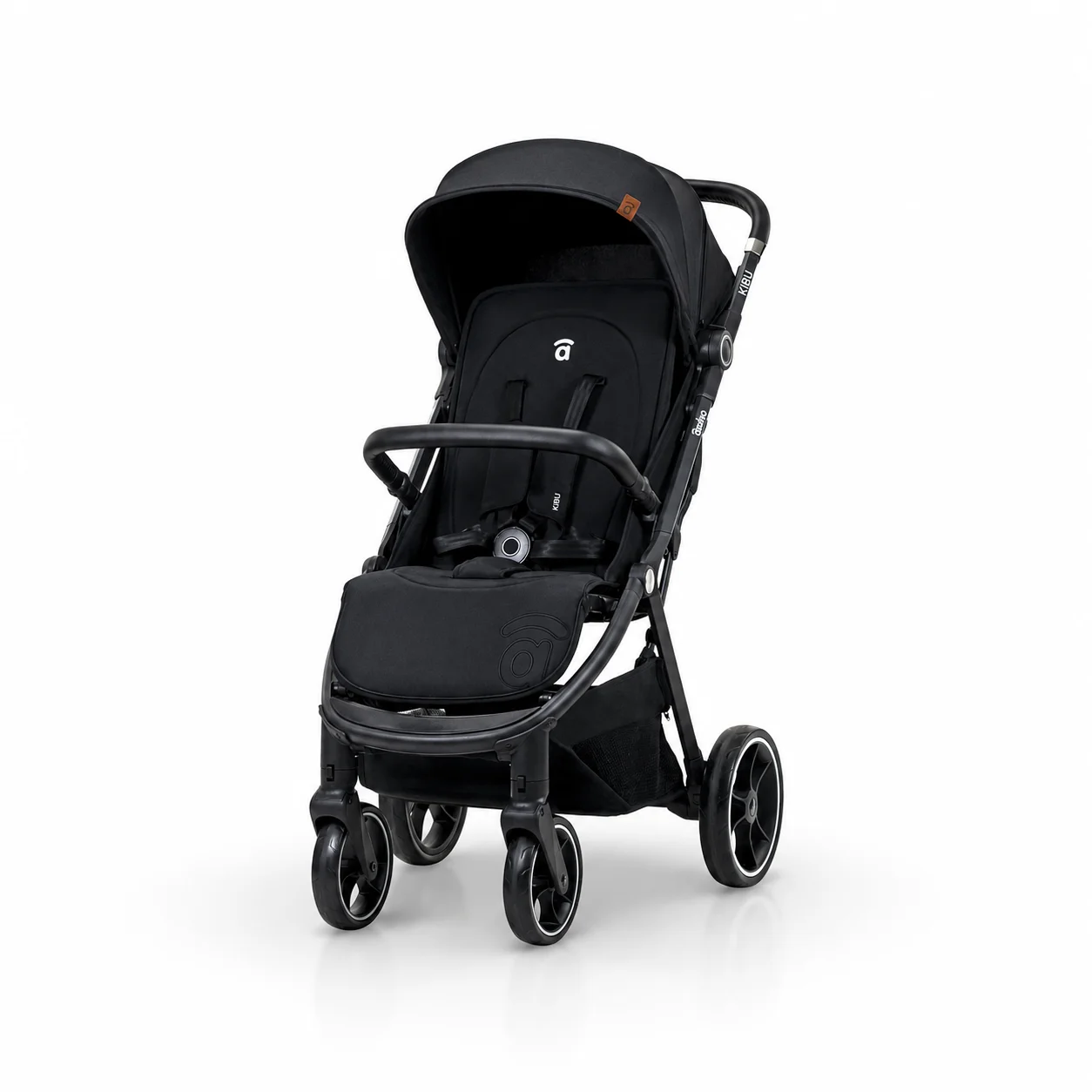 Asalvo Silla de Paseo Kibu - Carrito de Bebé Ligero con Plegado Automático, Reclinable, Capota UPF50+, Compacta y Fácil de Transportar