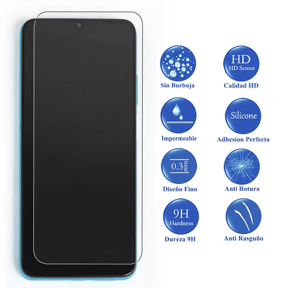 3 protectores de pantalla de vidrio templado transparente para Motorola Moto G04 G04S G13 G14 G22 G23 G24 G31 G32 G34 5G G35 5G G42 G52 G53 5G G54 5G G55 5G G62 5G G72 G73 5G G82 5G G84 5G G85 5G. Elige tu modelo 7