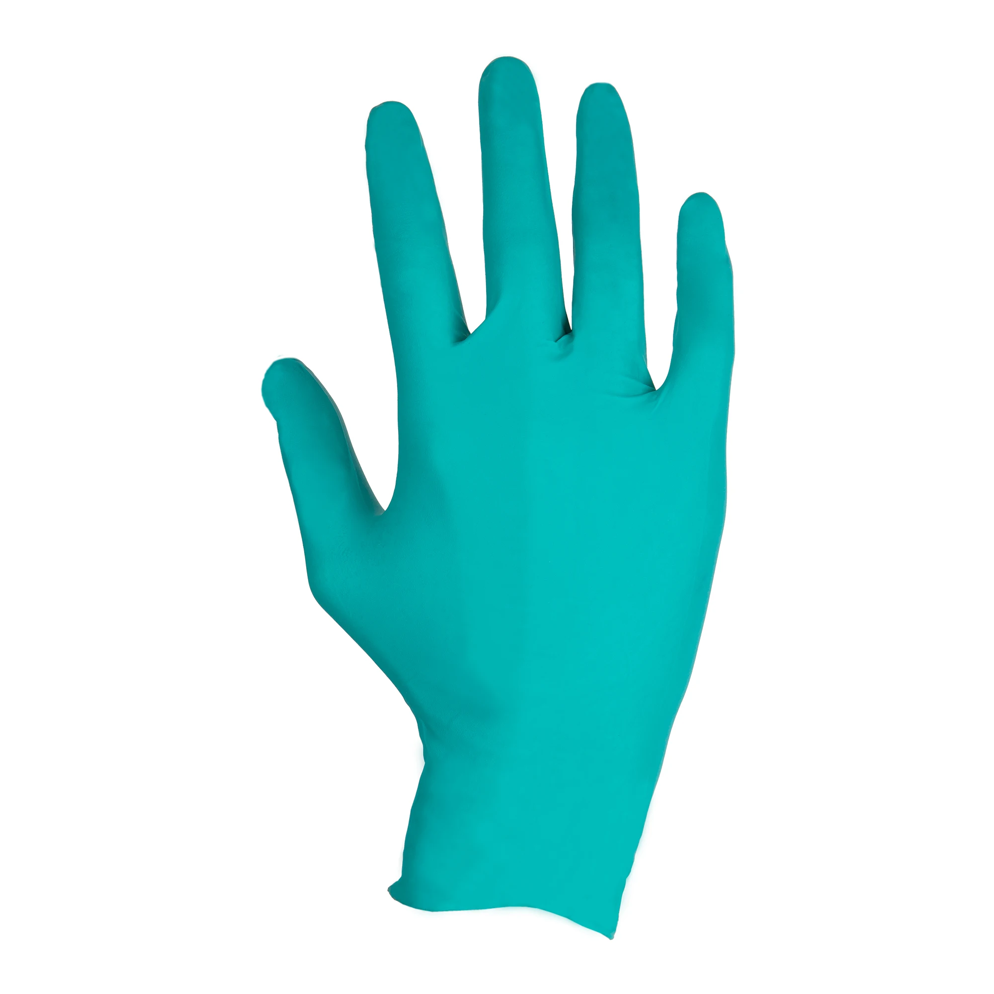 Cofan Guantes de nitrilo desechables talla S, M L, XL, Caja de 100 guantes sin polvo de alta resistencia química de color verde, Protección frente a virus y microorganismos
