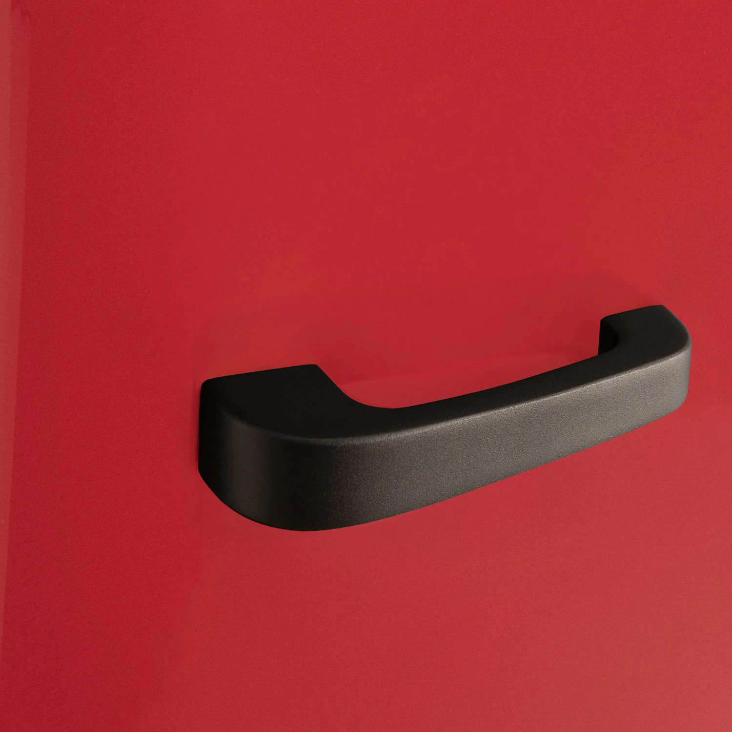 CREATE - RETRO FRIDGE 48L BLACK - Stylish mini refrigerator with a capacity of 48L, adjustable shelves, and low noise at 39dB, perfect for small spaces and enhancing your vintage kitchen decor.