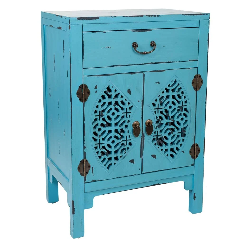WANDERLUST DECO Recibidor de Madera con Cajón y 2 Puertas - Espacio de Almacenamiento - Diseño Elegante