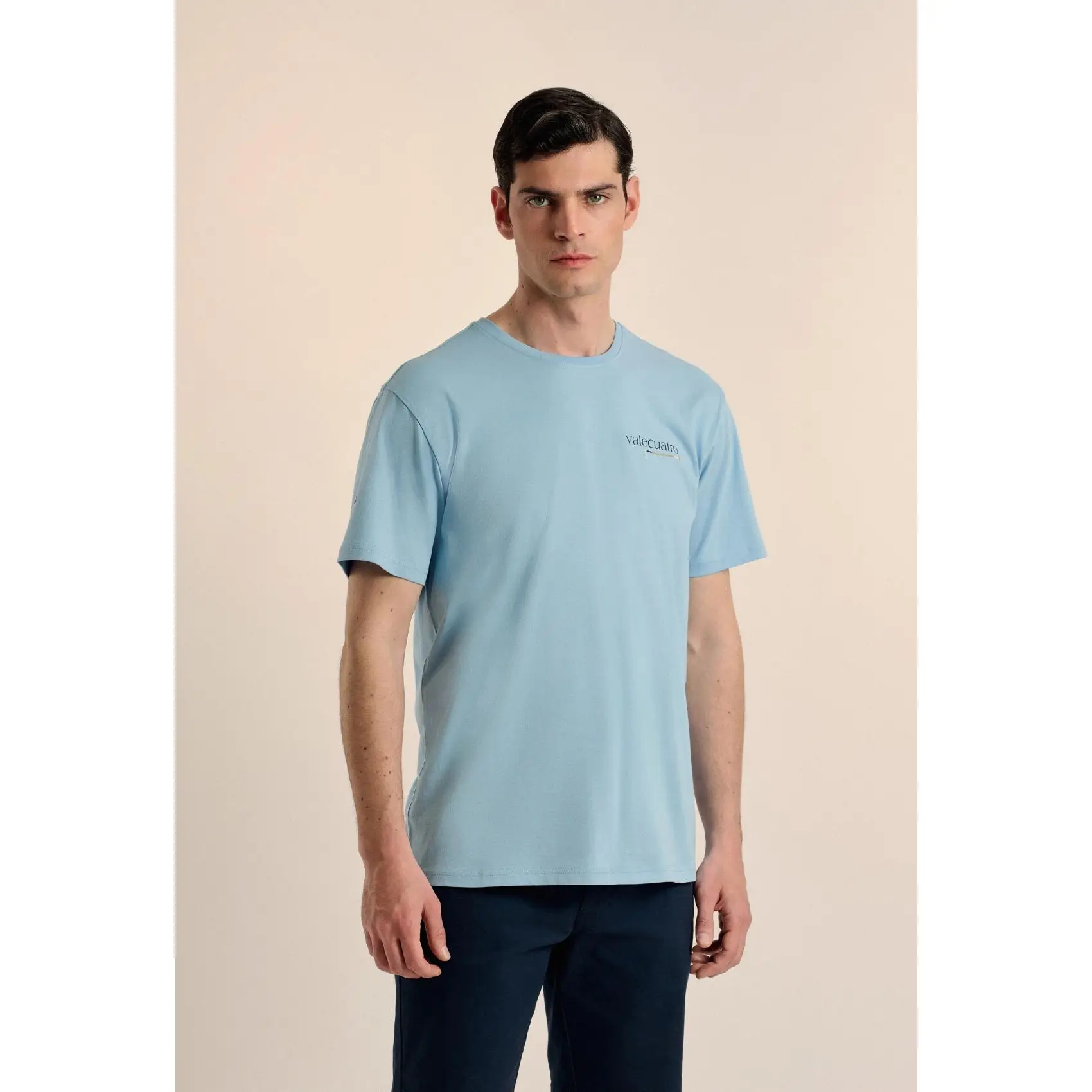 Camiseta Valecuatro Polo Player celeste