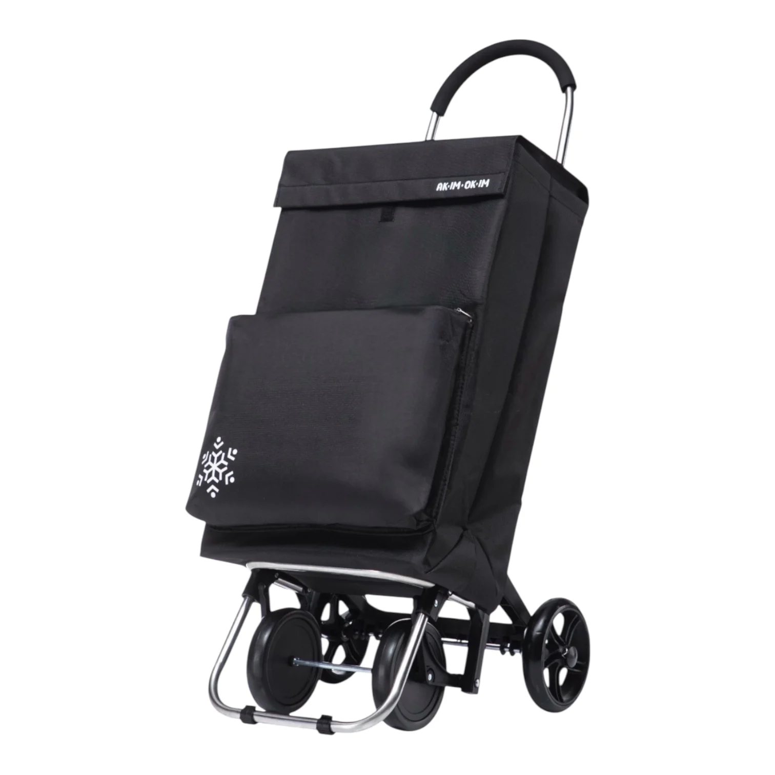 Carrito de compra plegable | bolsa térmica impermeable, 4 ruedas 🛒