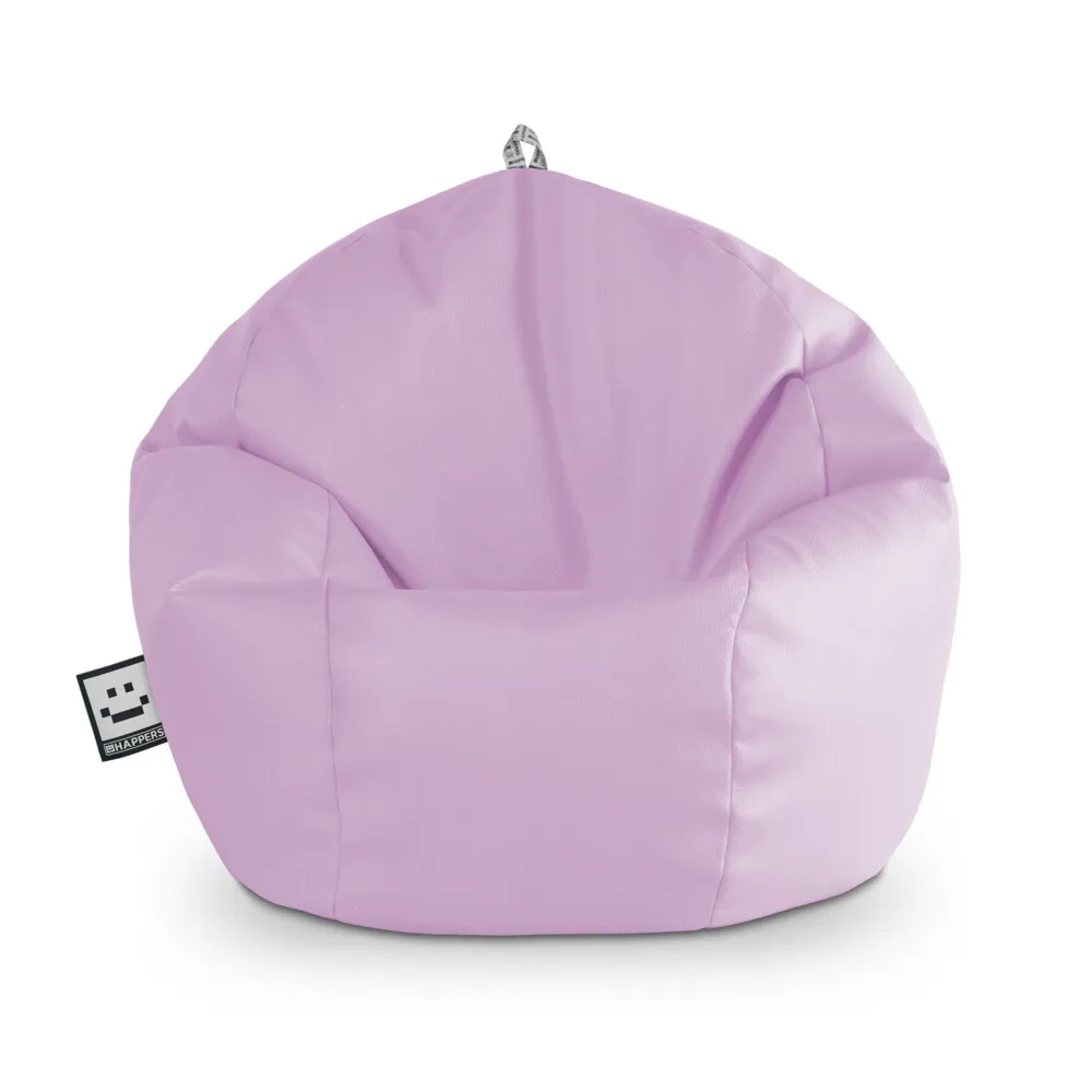 Puff Pelota Polipiel Lavanda HAPPERS - Cómodo, ligero y resistente. Make it Happers®