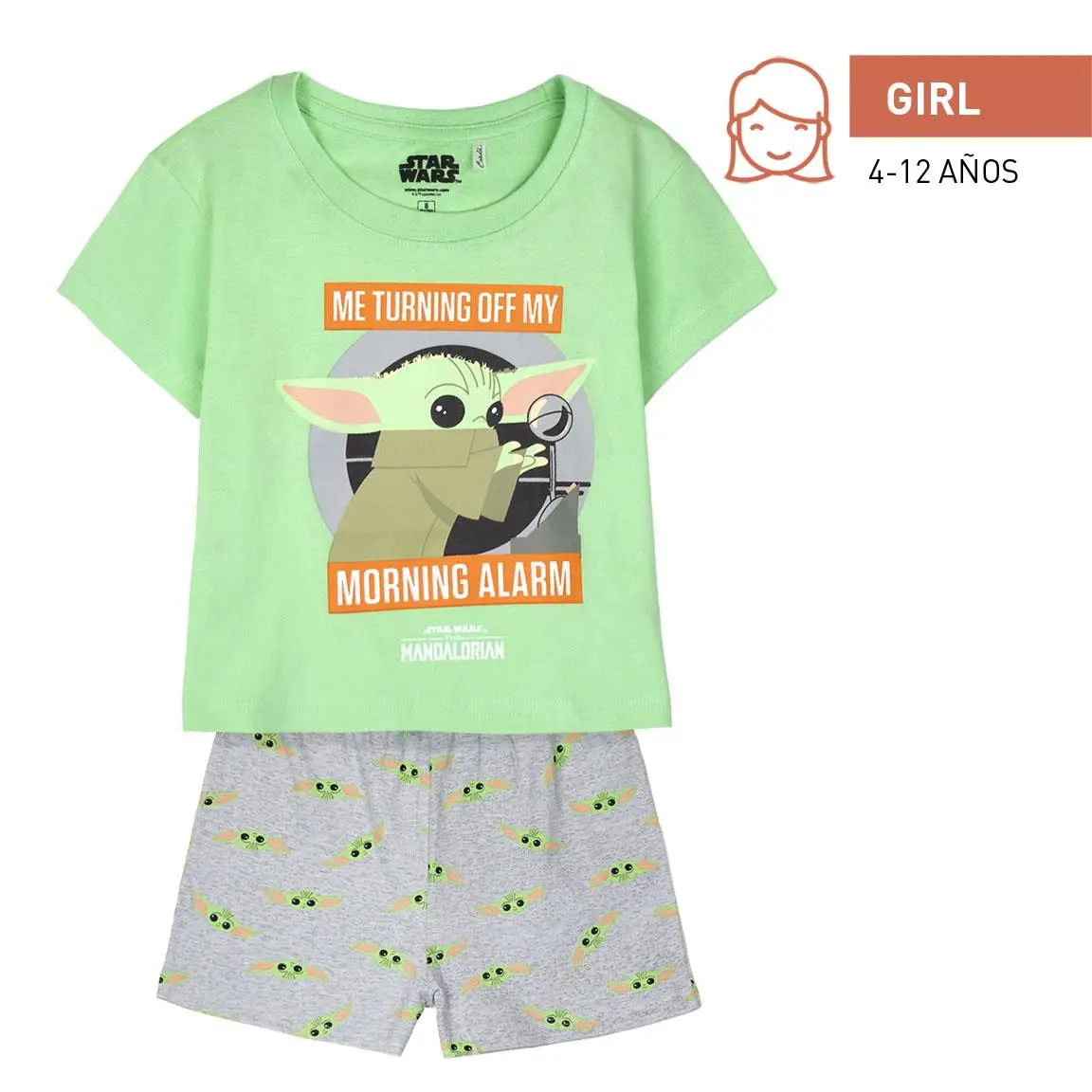 Pijama Corto Cerdá Single Jersey Punto Mandalorian