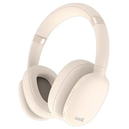 Beige Pura Elegancia: Auriculares Estéreo Bluetooth Cool Roller