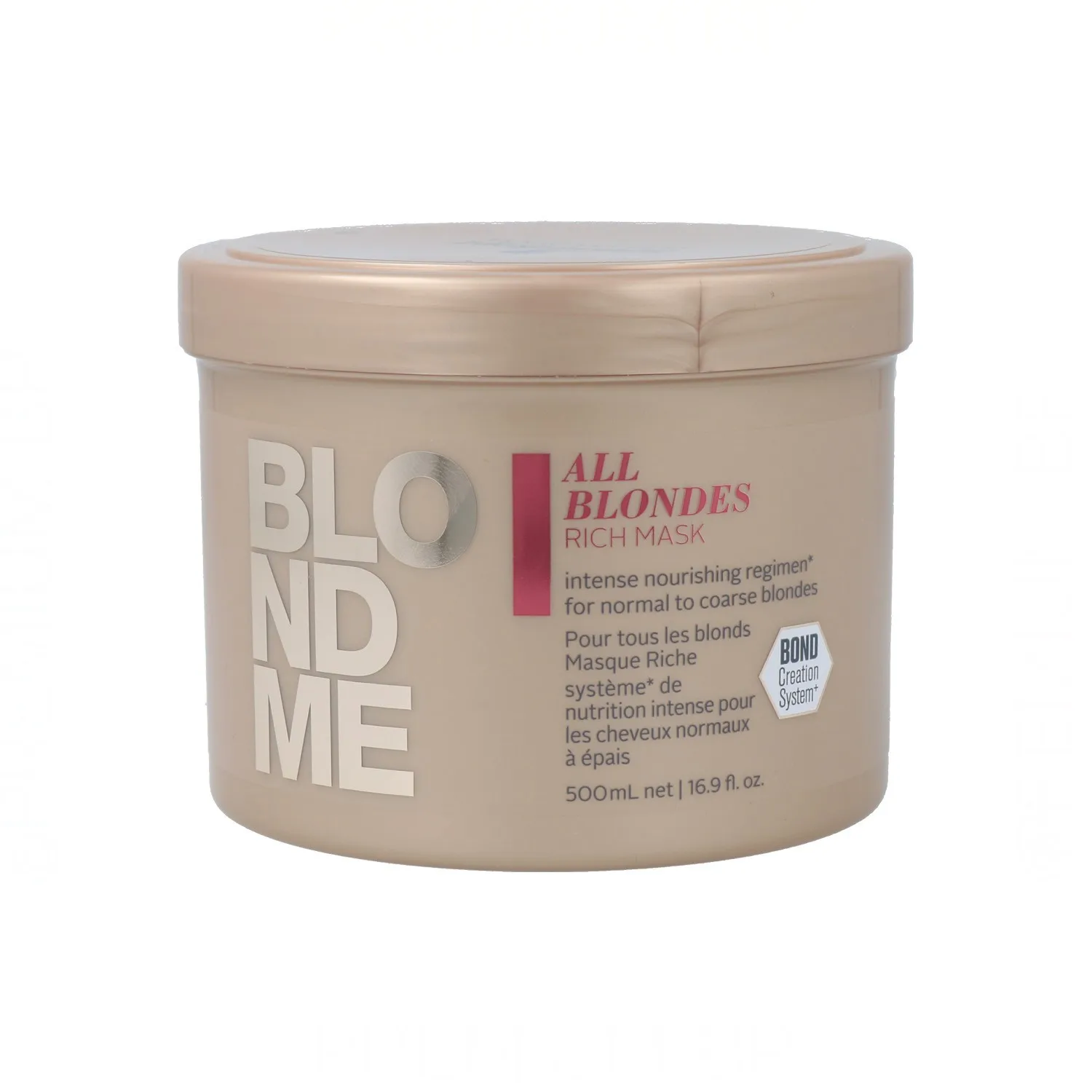 Schwarzkopf blondme keratin restore all blondes rich mascarilla 500 ml, mascarilla para todo tipo de rubios.