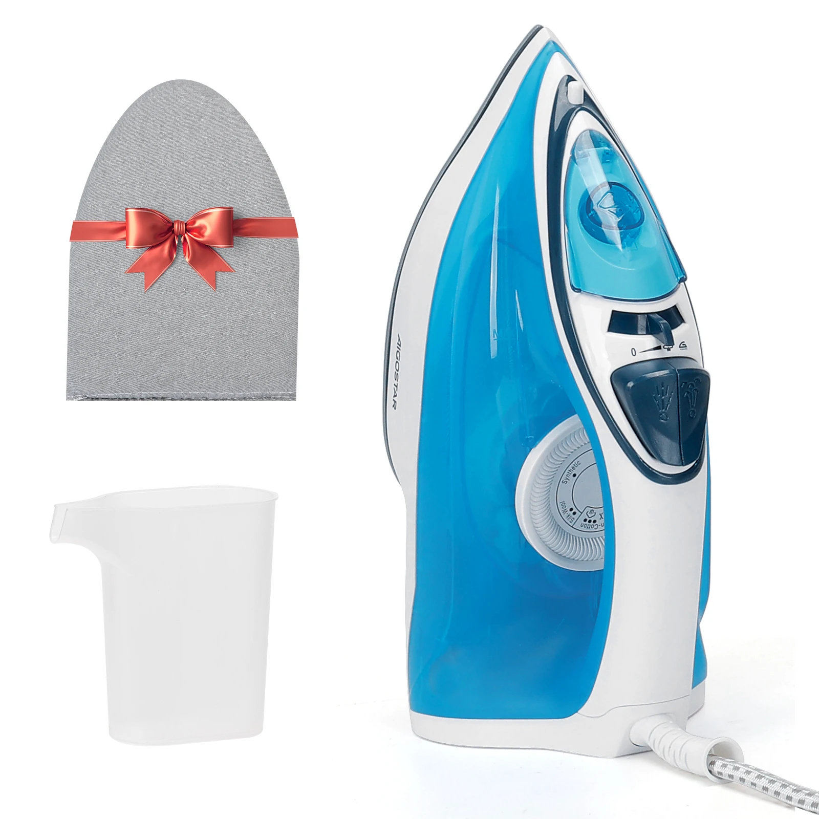 Aigostar Plancha de Vapor,Golpe de Vapor 160 g/min, Sistema Antigoteo（2400W, Capacidad de 250ml)