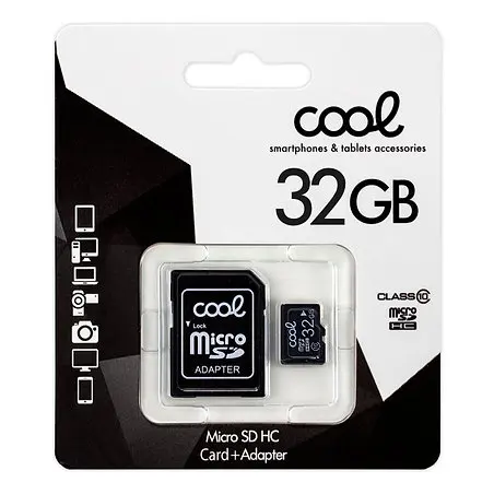 Tarjeta de Memoria Micro SD COOL 32GB Clase 10