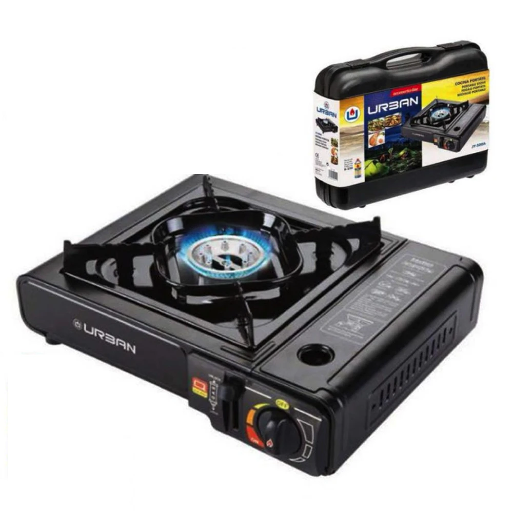 Hornillo Portátil Gas Maletín Cocina Camping URBAN funciona con cartucho recambio