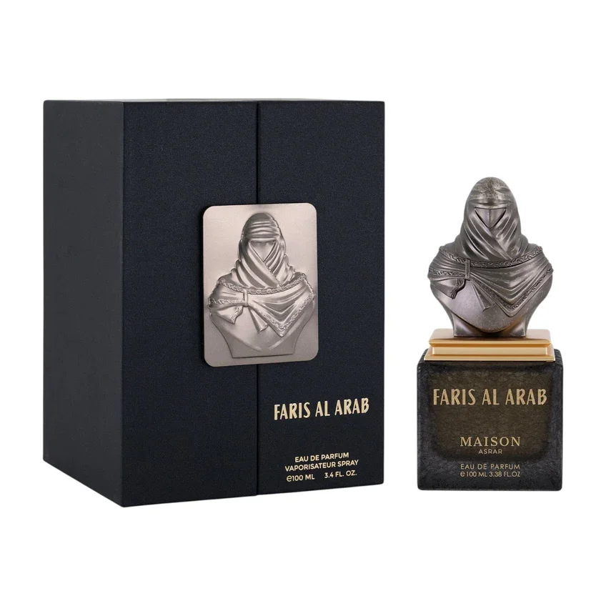 Perfume arabe de hombre Faris al Arab Maison Asrar 100ml,Fragancia masculina oriental Amaderado, Cálido Especiado, Dulce Perfume de hombre exclusivo ,lujoso, oriental NOVEDAD