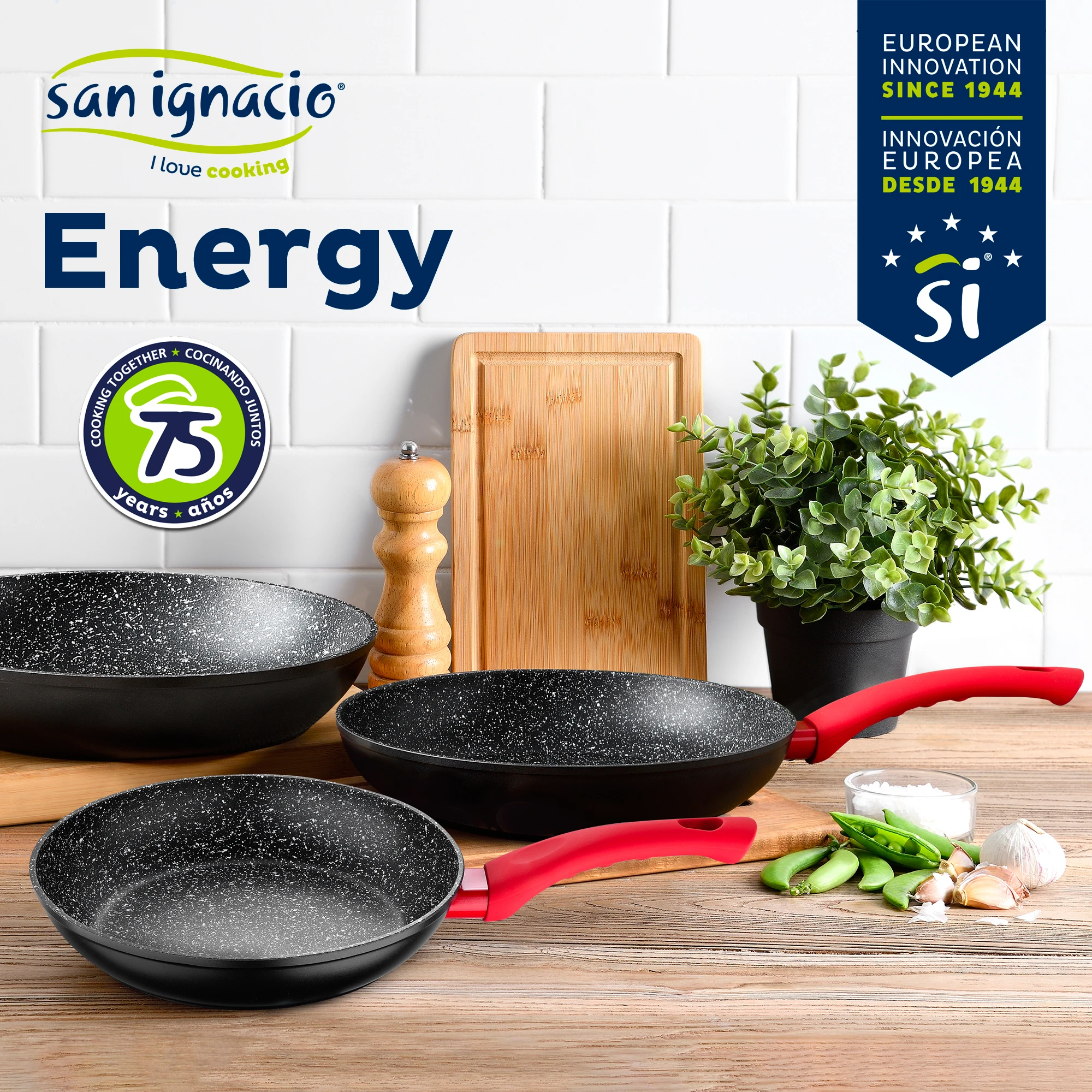 San Ignacio Energy frying pan 22cm non-stick marble forged aluminum