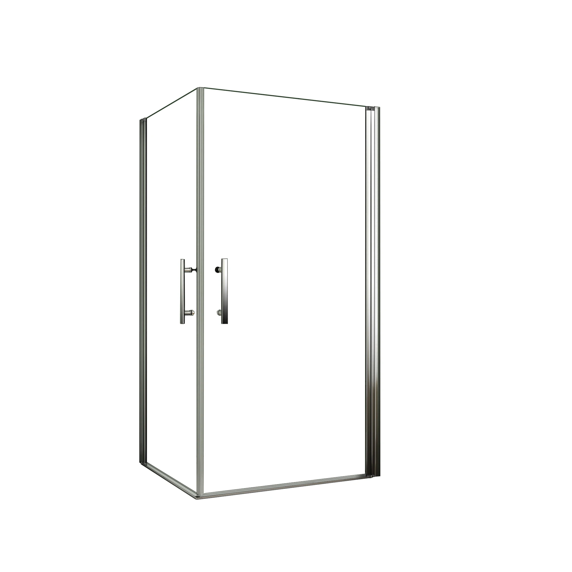 AICA Mampara de Ducha Rectangular Abatible Giratoria Perfil Cromado Vidrio Antical 6mm (748-768)x(888-908)x1950mm
