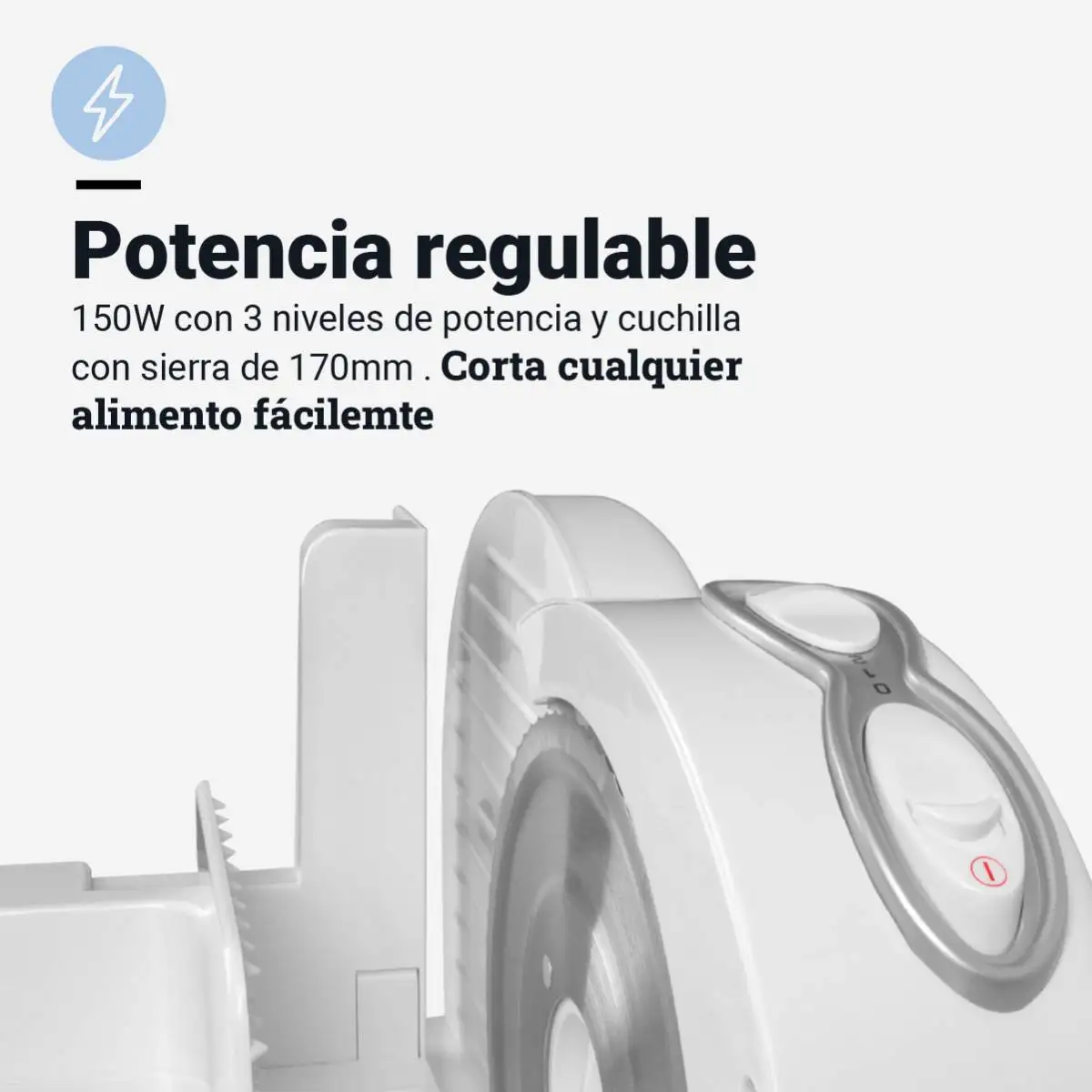 3 speed ​​150w slicer |   Universal blue