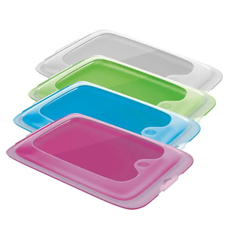 Fiambrera Embutido Apilable – Porta embutidos para nevera Reutilizable, Libre de BPA, Apto para Microondas, Lavavajillas y Congelador - Set 4/6/8 tupper